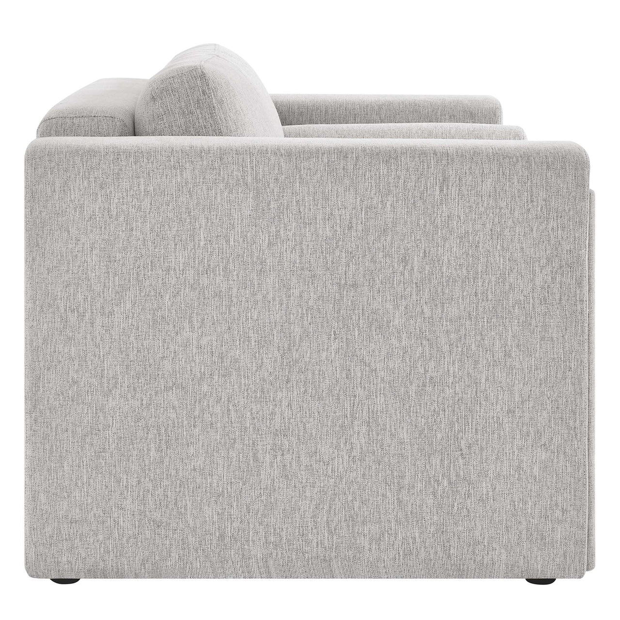 Tessaro Fabric Loveseat, Light Gray