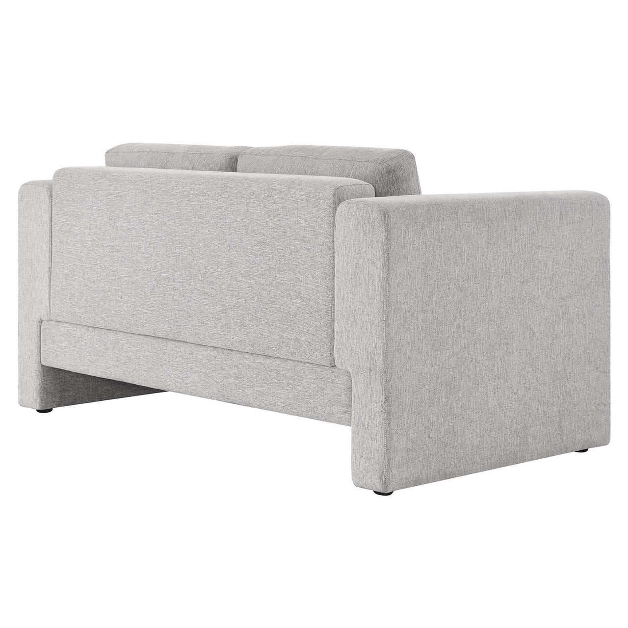 Tessaro Fabric Loveseat, Light Gray