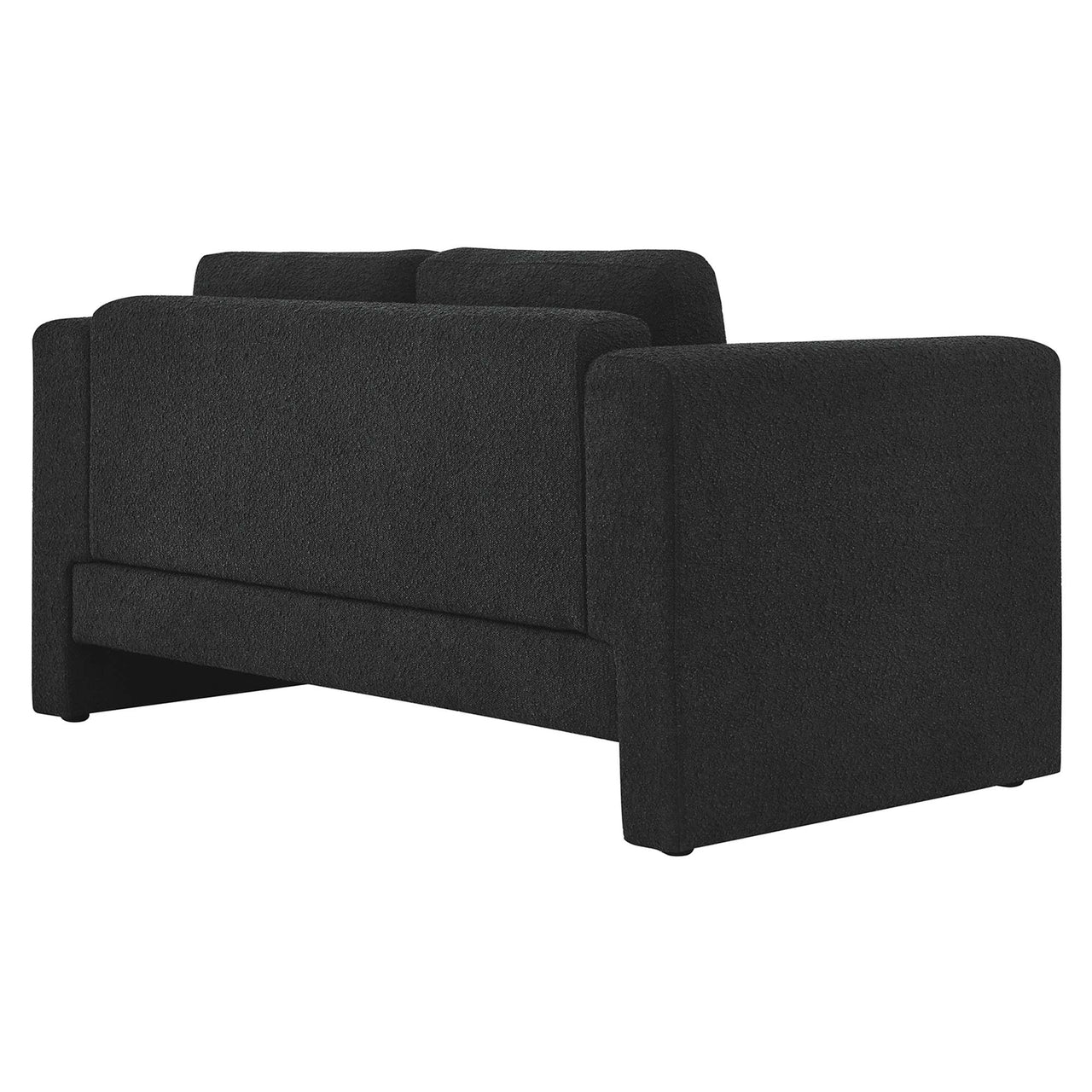 Tessaro Boucle Loveseat, Black