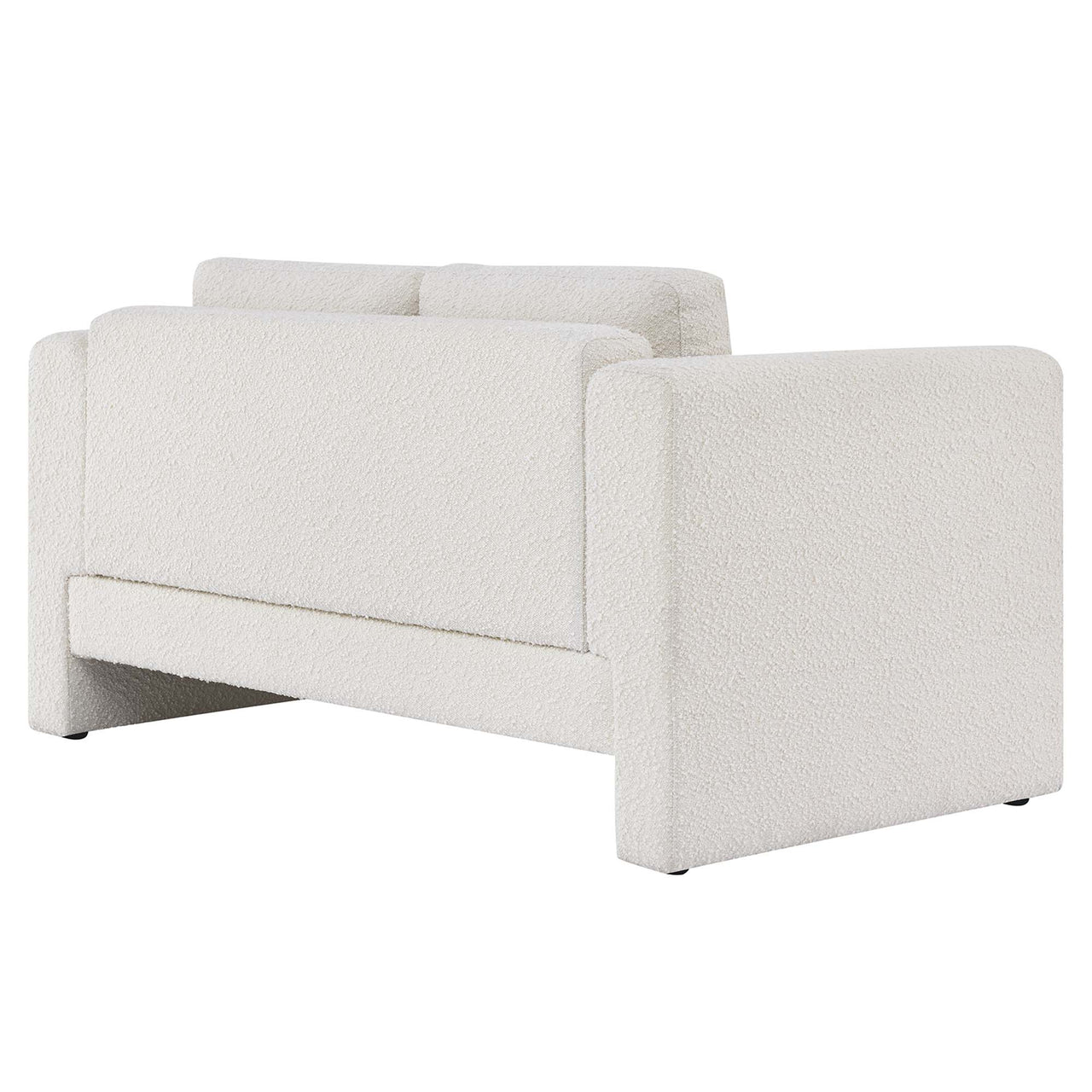 Tessaro Boucle Loveseat, Ivory
