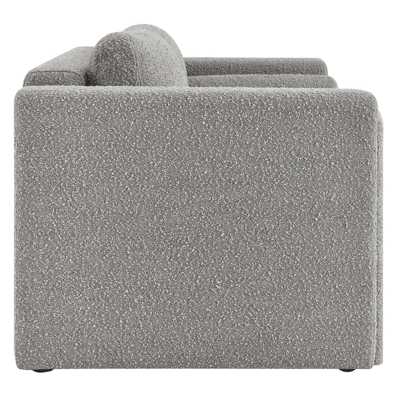 Tessaro Boucle Loveseat, Light Gray