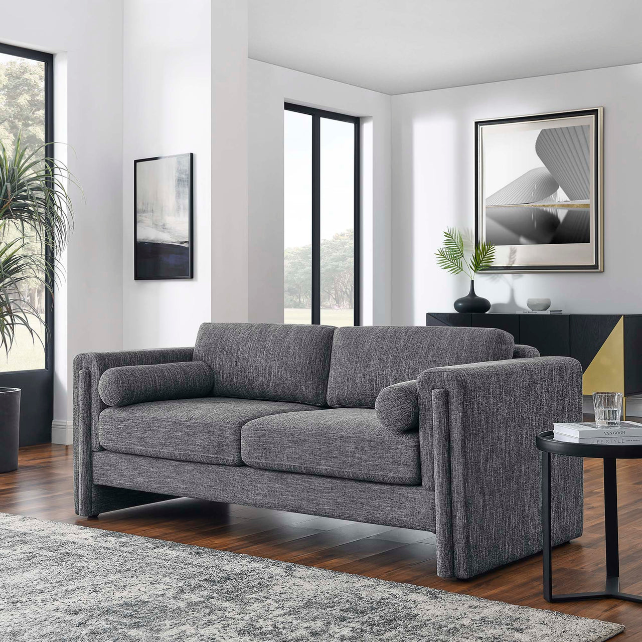 Tessaro Fabric Sofa, Gray