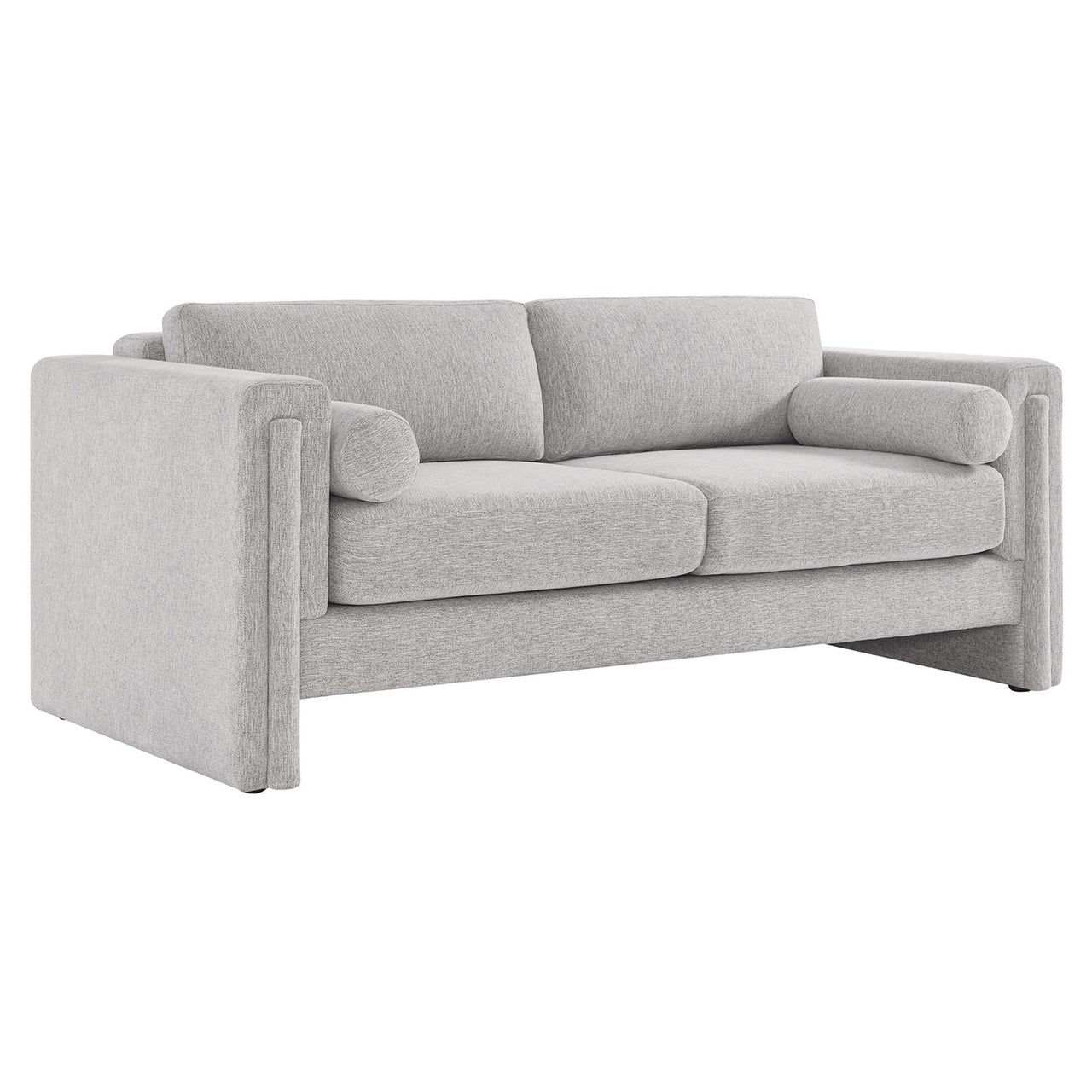 Tessaro Fabric Sofa, Light Gray
