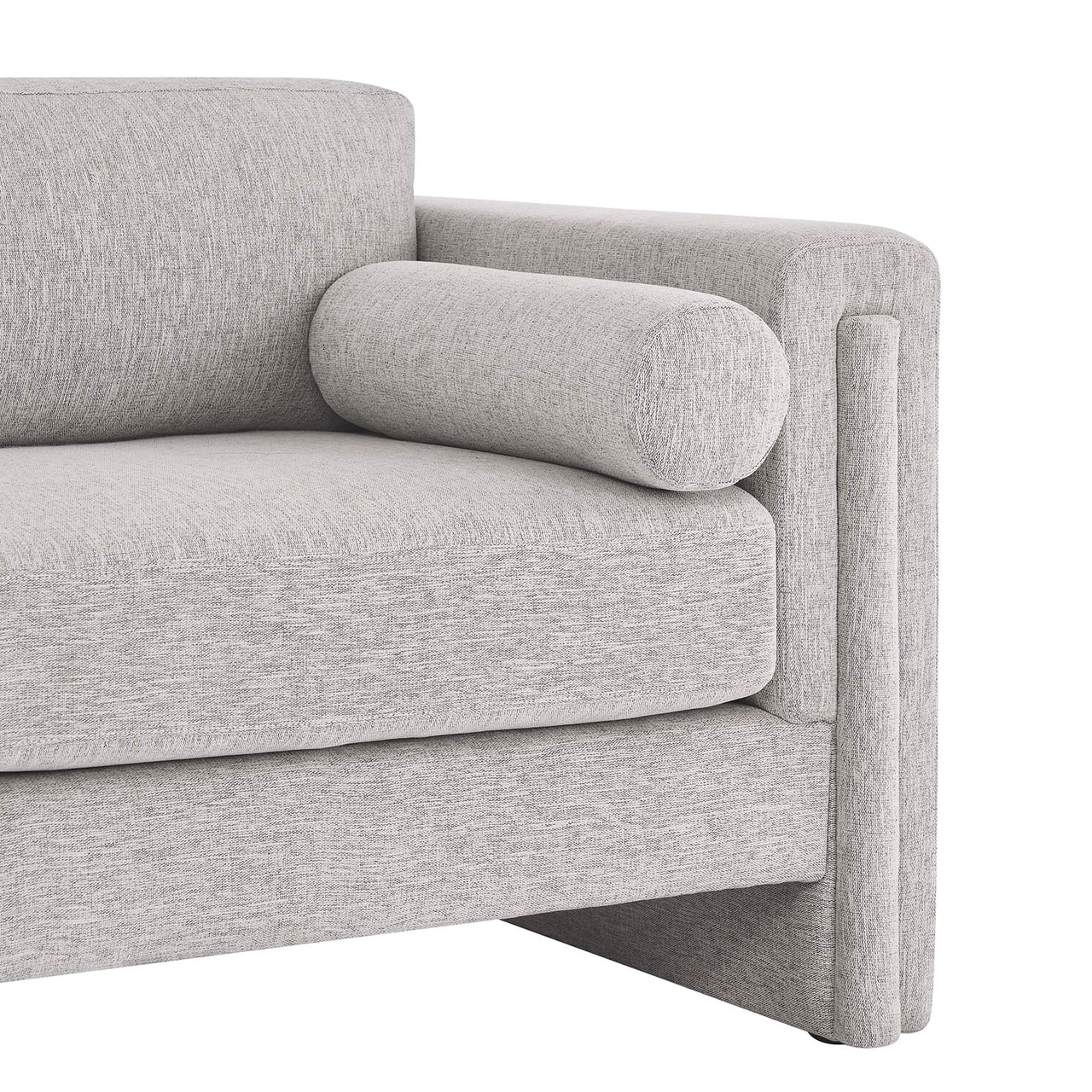 Tessaro Fabric Sofa, Light Gray