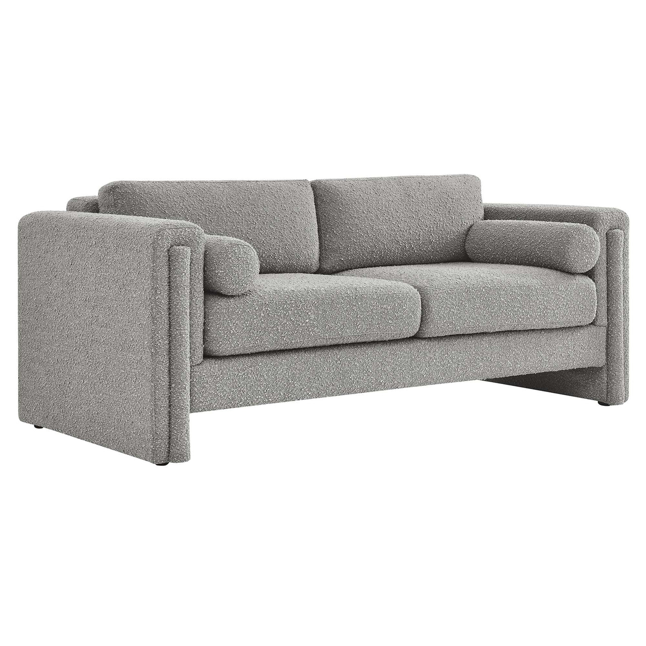 Tessaro Boucle Sofa, Light Gray