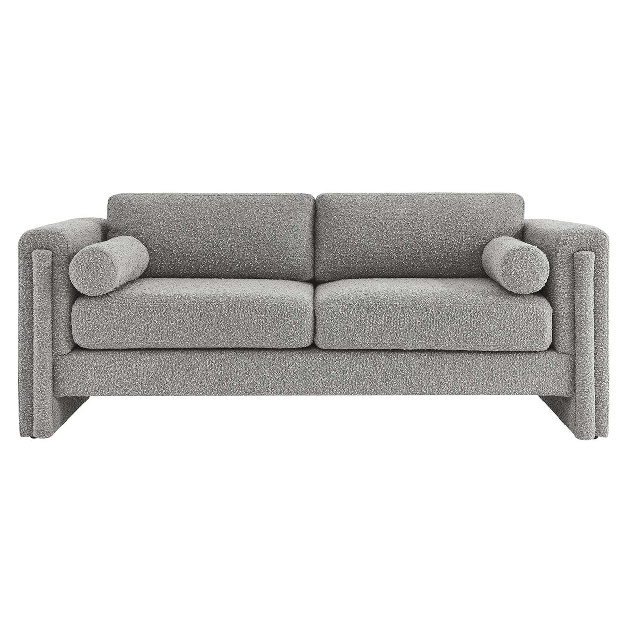 Tessaro Boucle Sofa, Light Gray