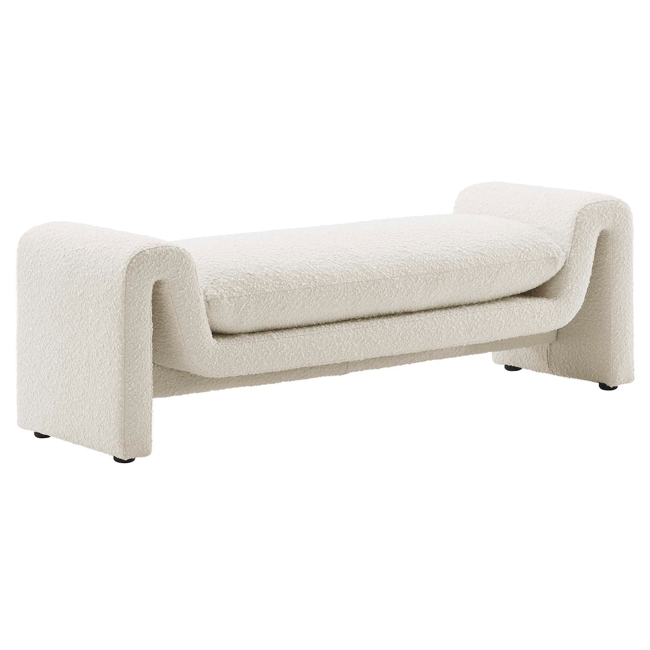 Jorwyn Boucle Bench, Ivory