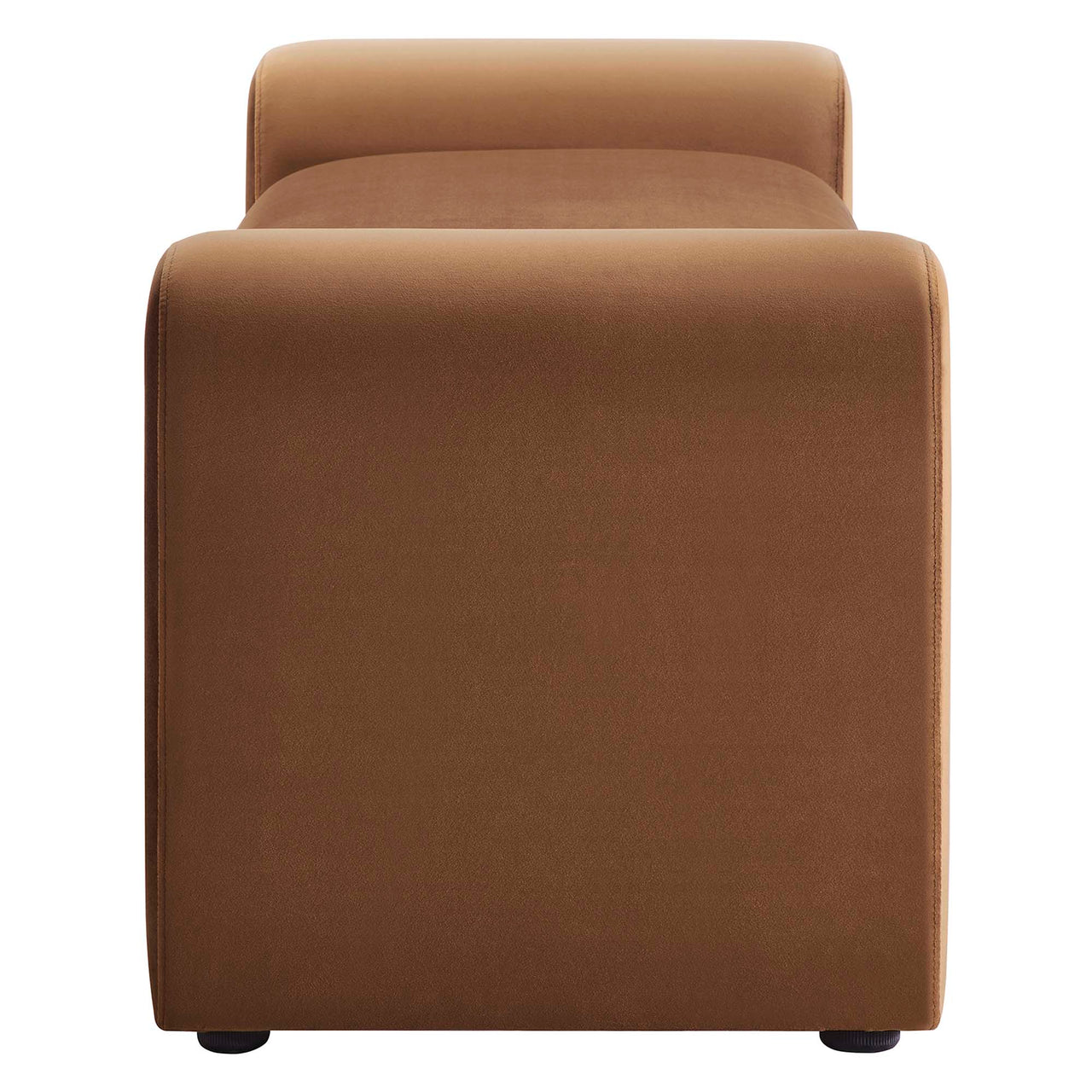 Jorwyn Velvet Bench, Brown