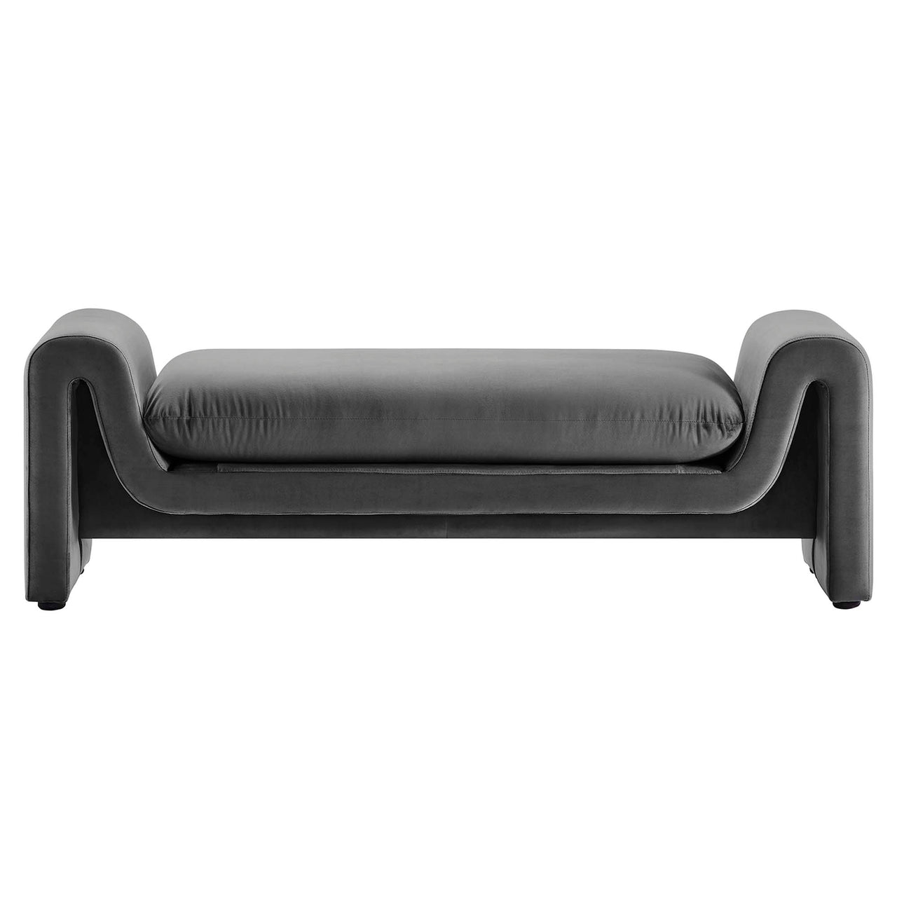 Jorwyn Velvet Bench, Gray