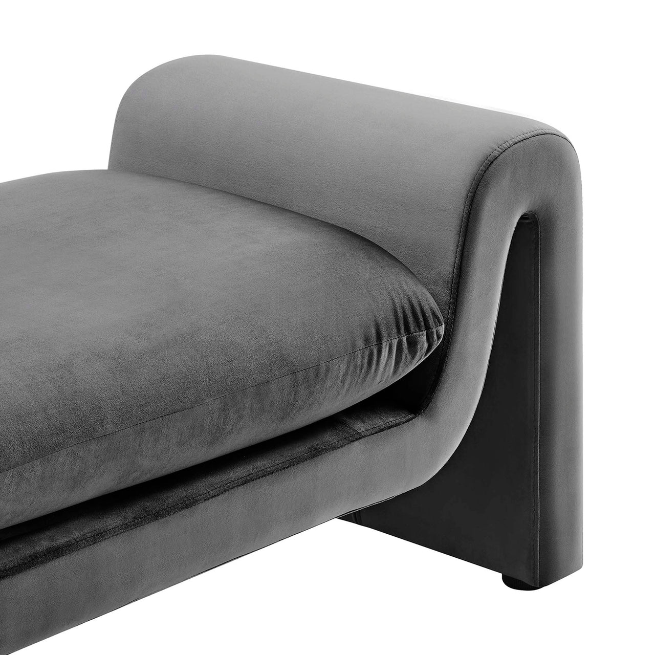 Jorwyn Velvet Bench, Gray
