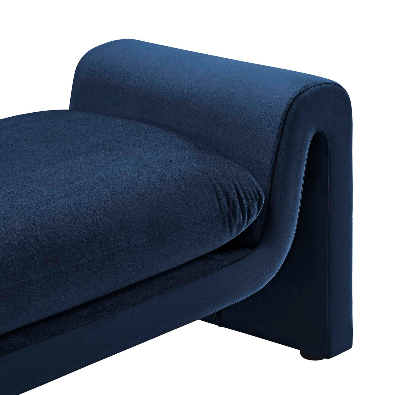 Jorwyn Velvet Bench, Dark Blue
