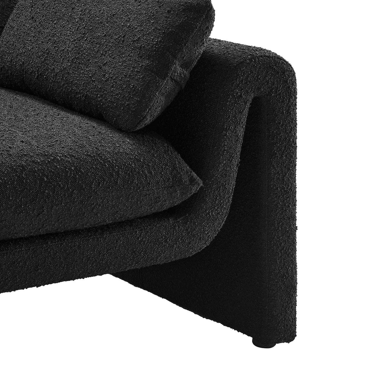 Jorwyn Boucle Sofa, Black