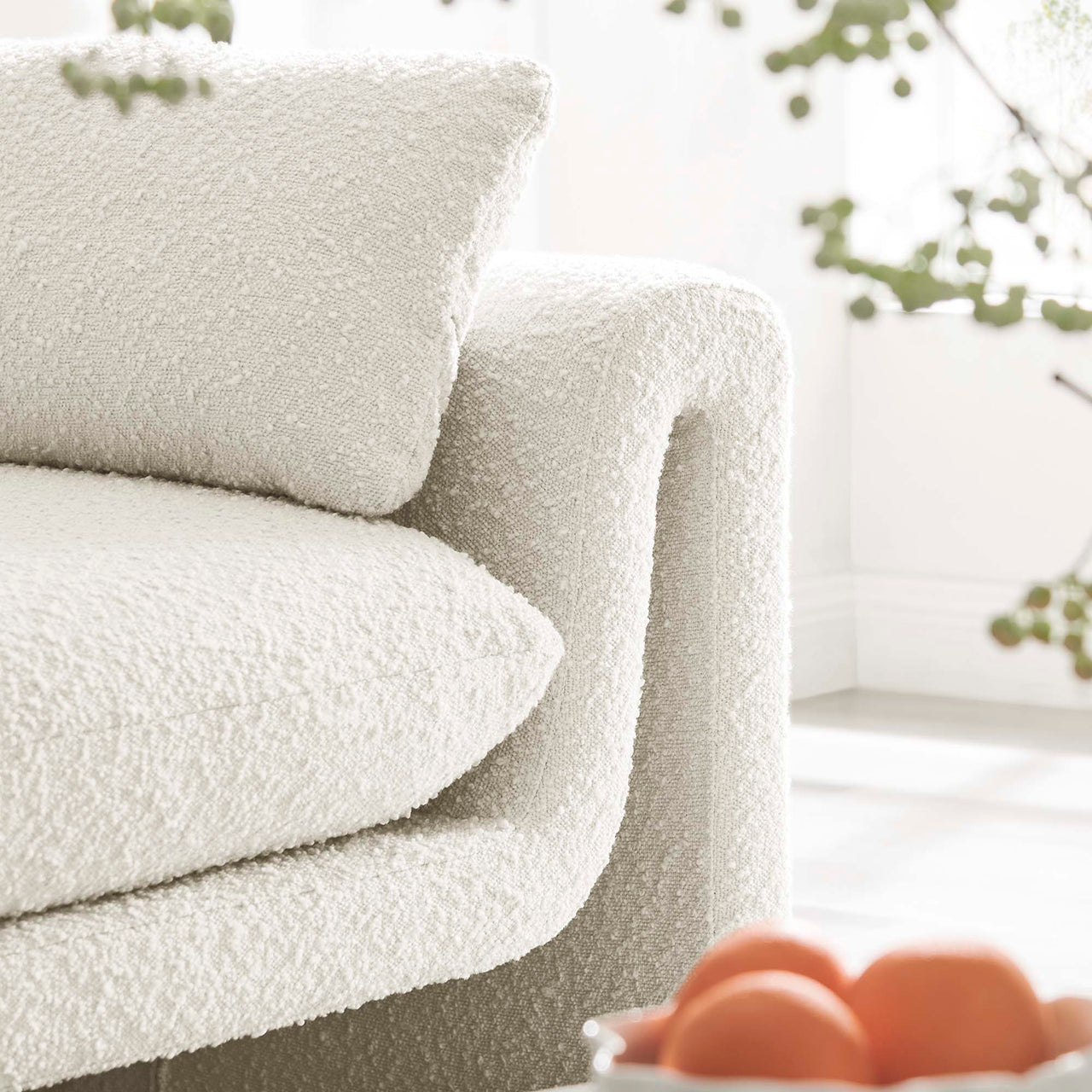 Jorwyn Boucle Sofa, Ivory