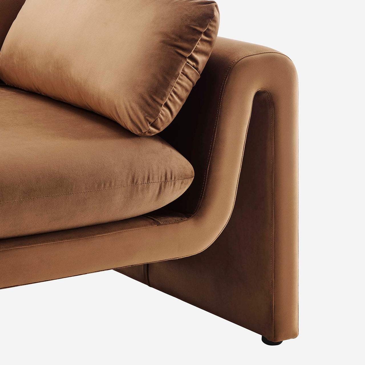 Jorwyn Velvet Sofa, Brown