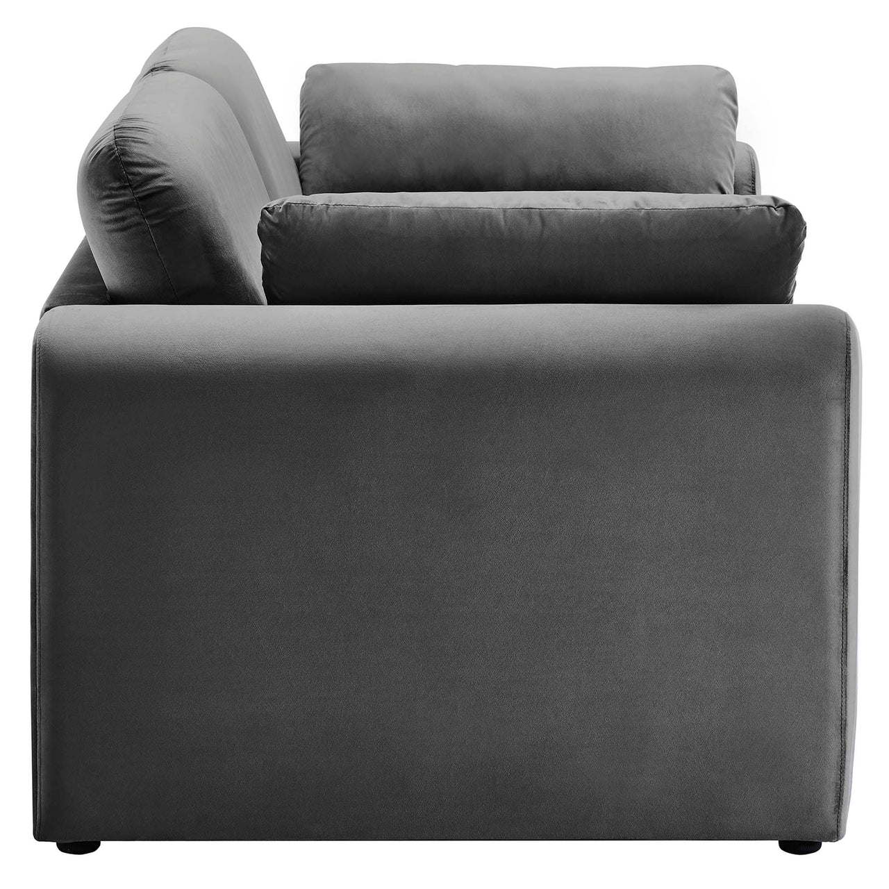 Jorwyn Velvet Sofa, Gray