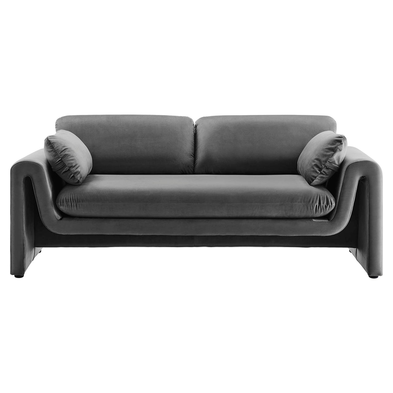Jorwyn Velvet Sofa, Gray