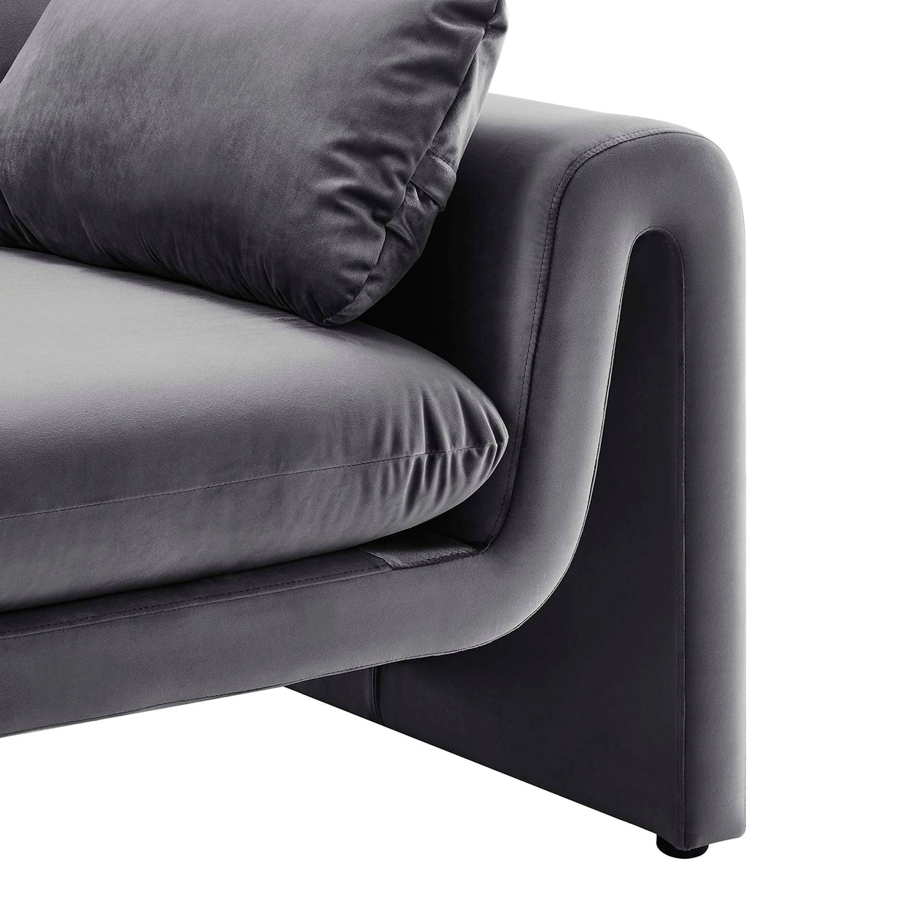 Jorwyn Velvet Sofa, Gray