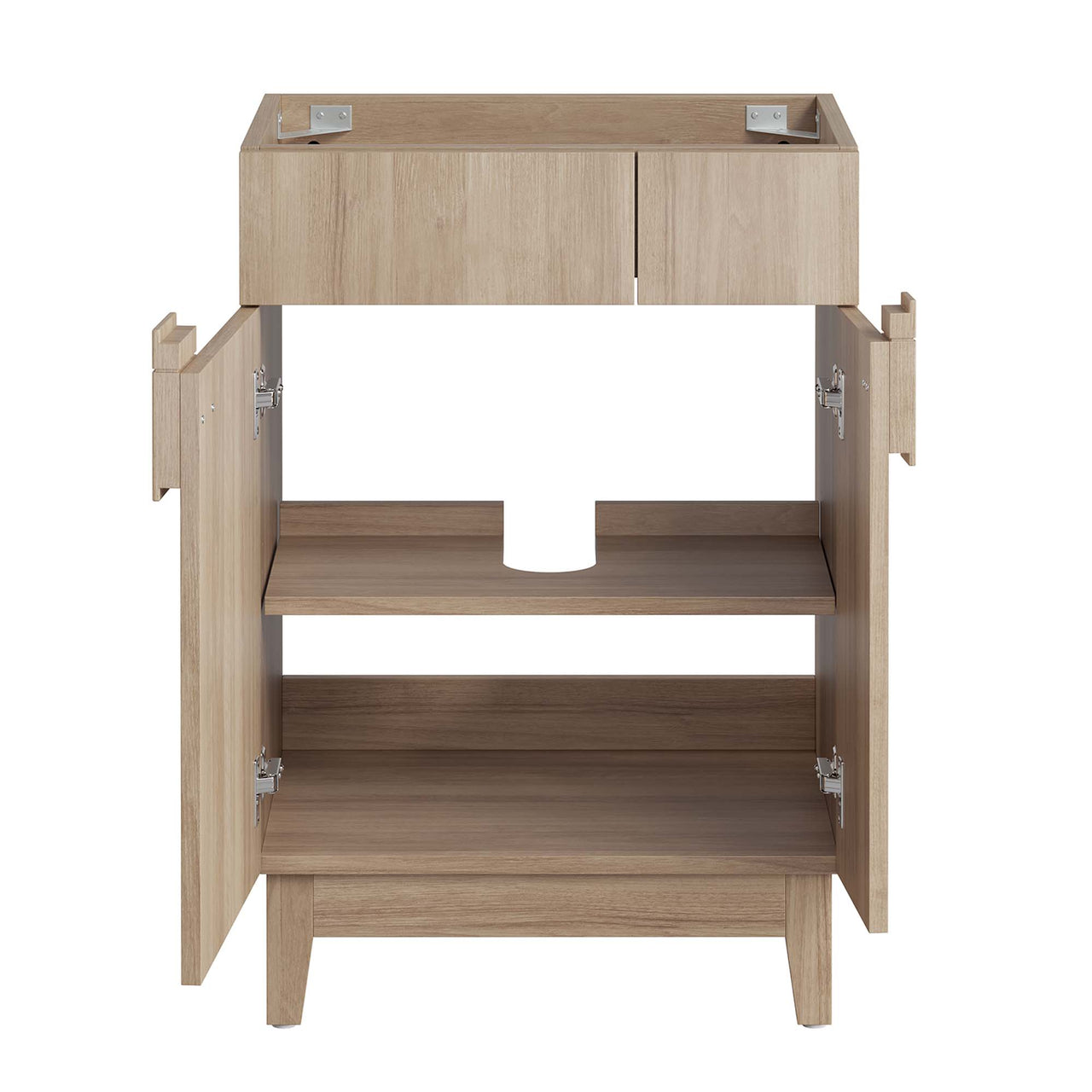 Regalo Vanity Base with Storage, Small, Oak