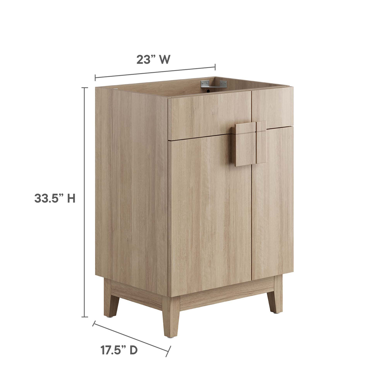 Regalo Vanity Base with Storage, Small, Oak