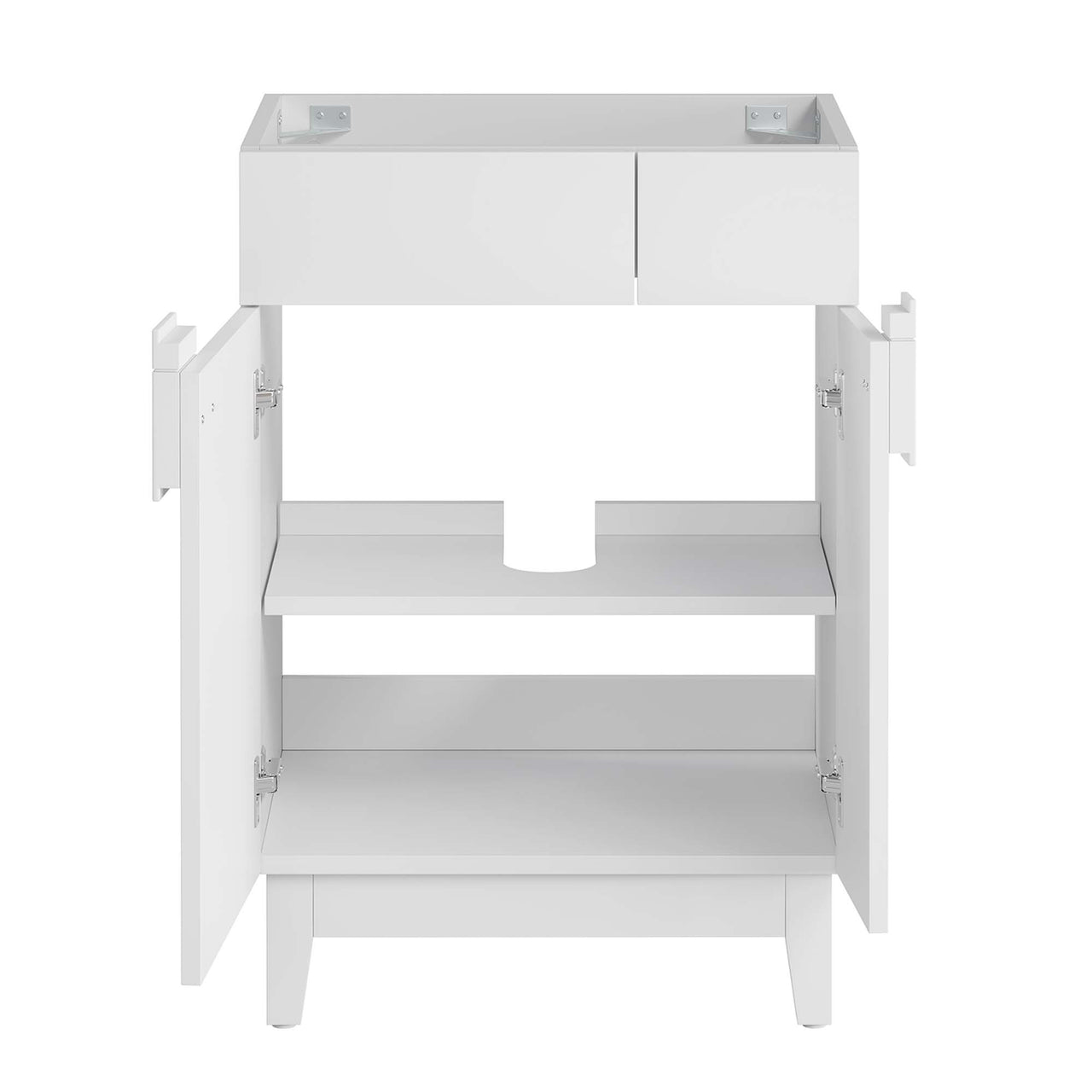 Regalo Vanity Base with Storage, Small, White
