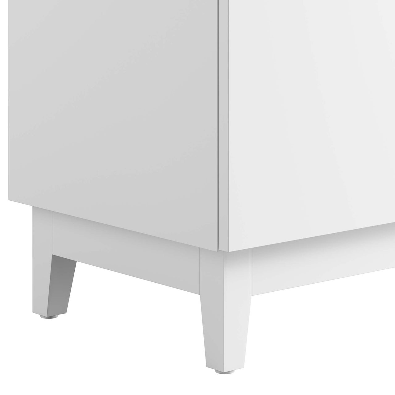 Regalo Vanity Base with Storage, Small, White
