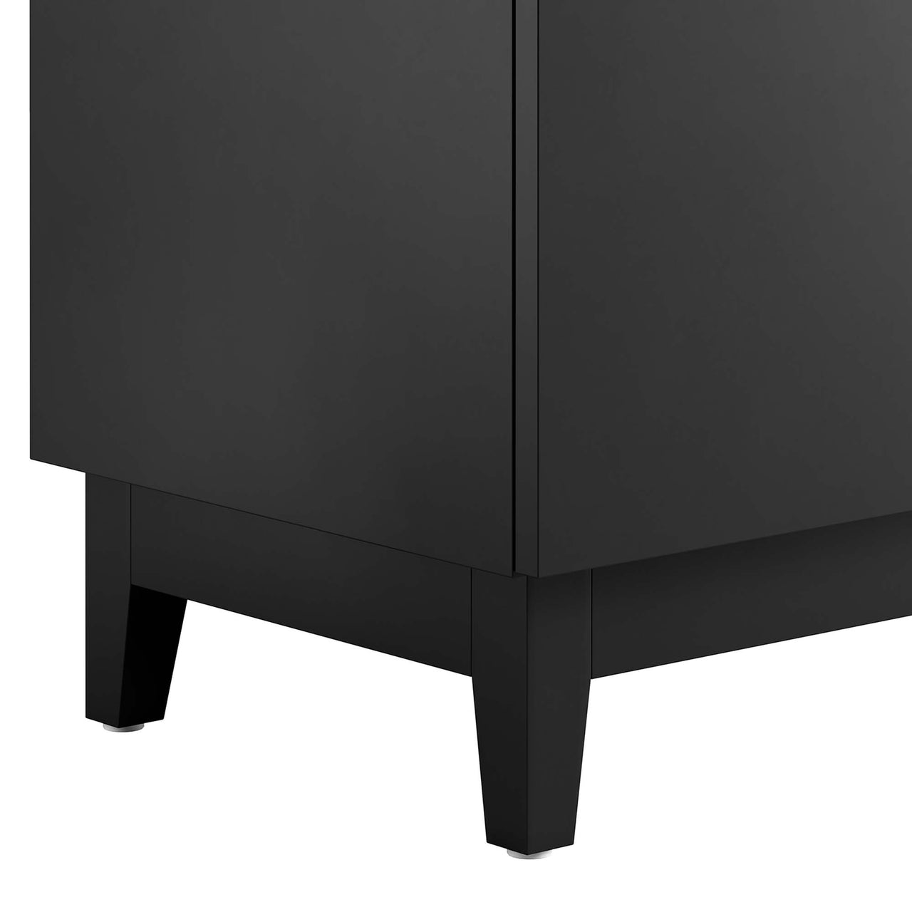Regalo Vanity Base with Storage, Large, Black