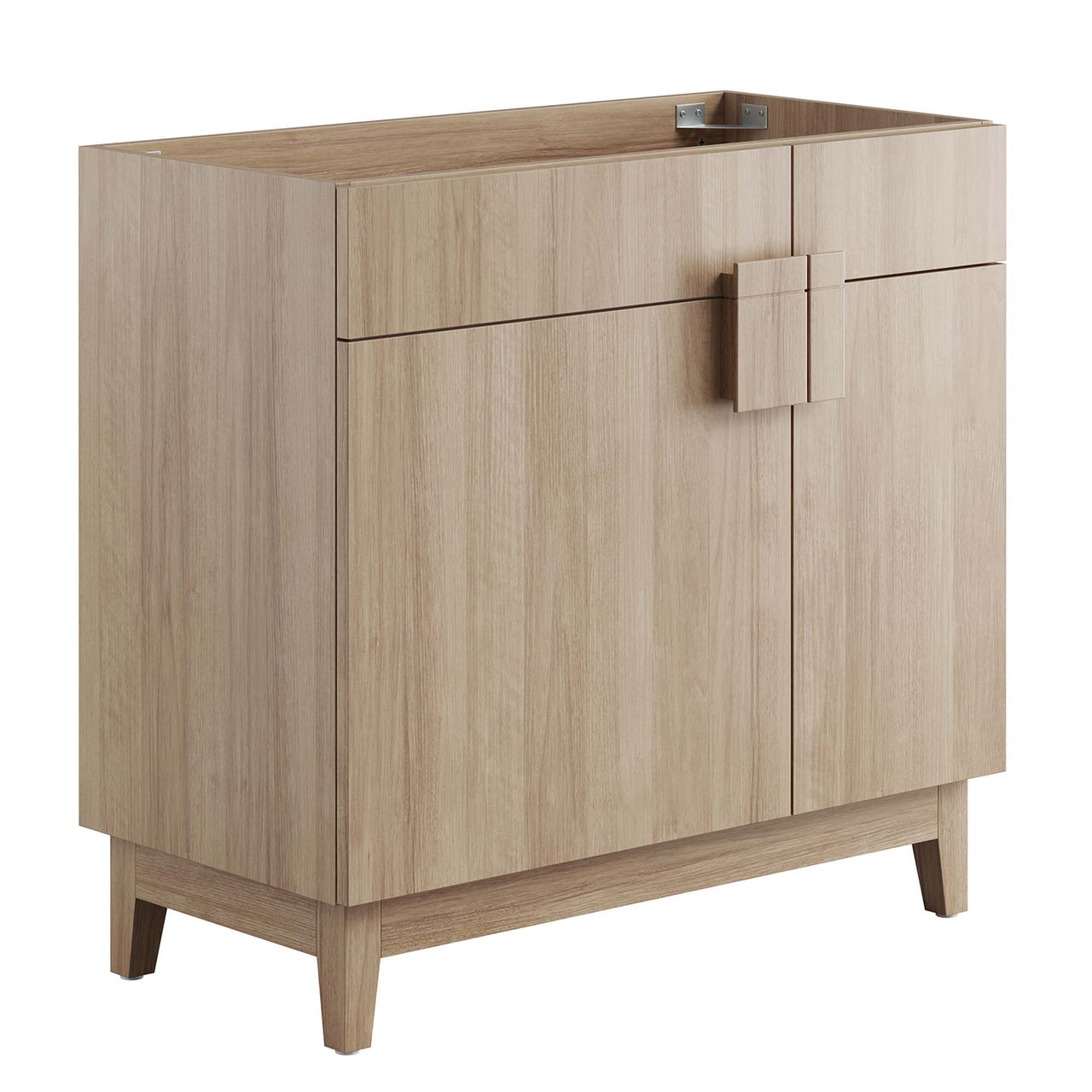 Regalo Vanity Base with Storage, Large, Oak