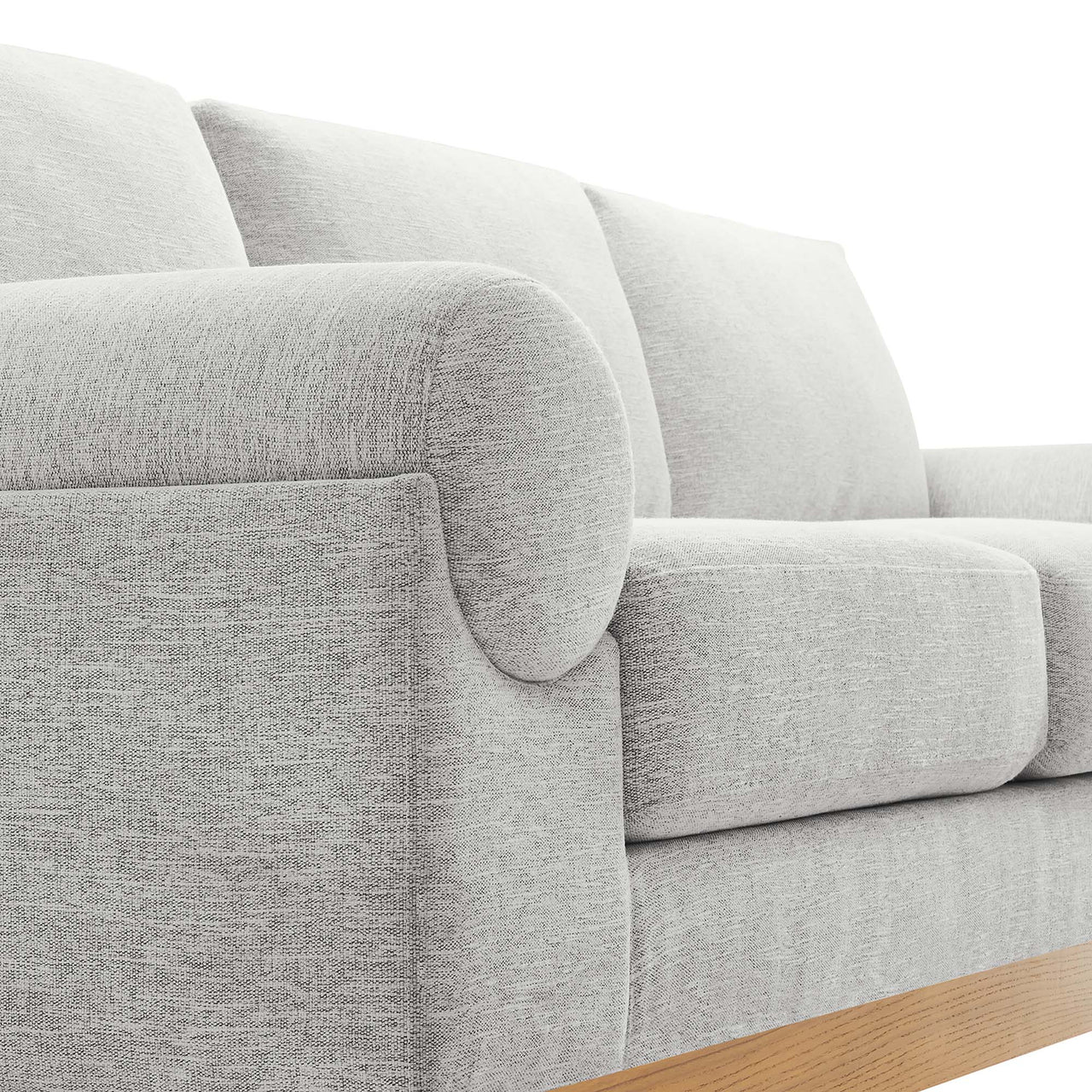 Paradise Fabric Sofa, Light Gray