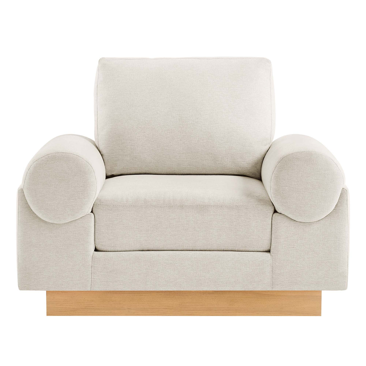 Paradise Fabric Armchair, Ivory