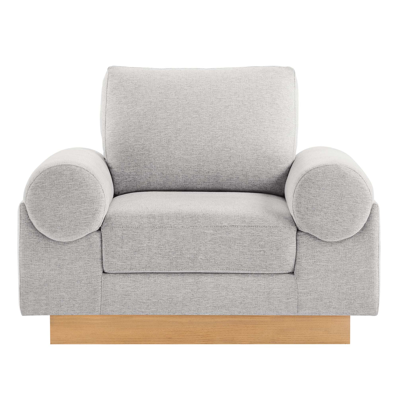 Paradise Fabric Armchair, Light Gray