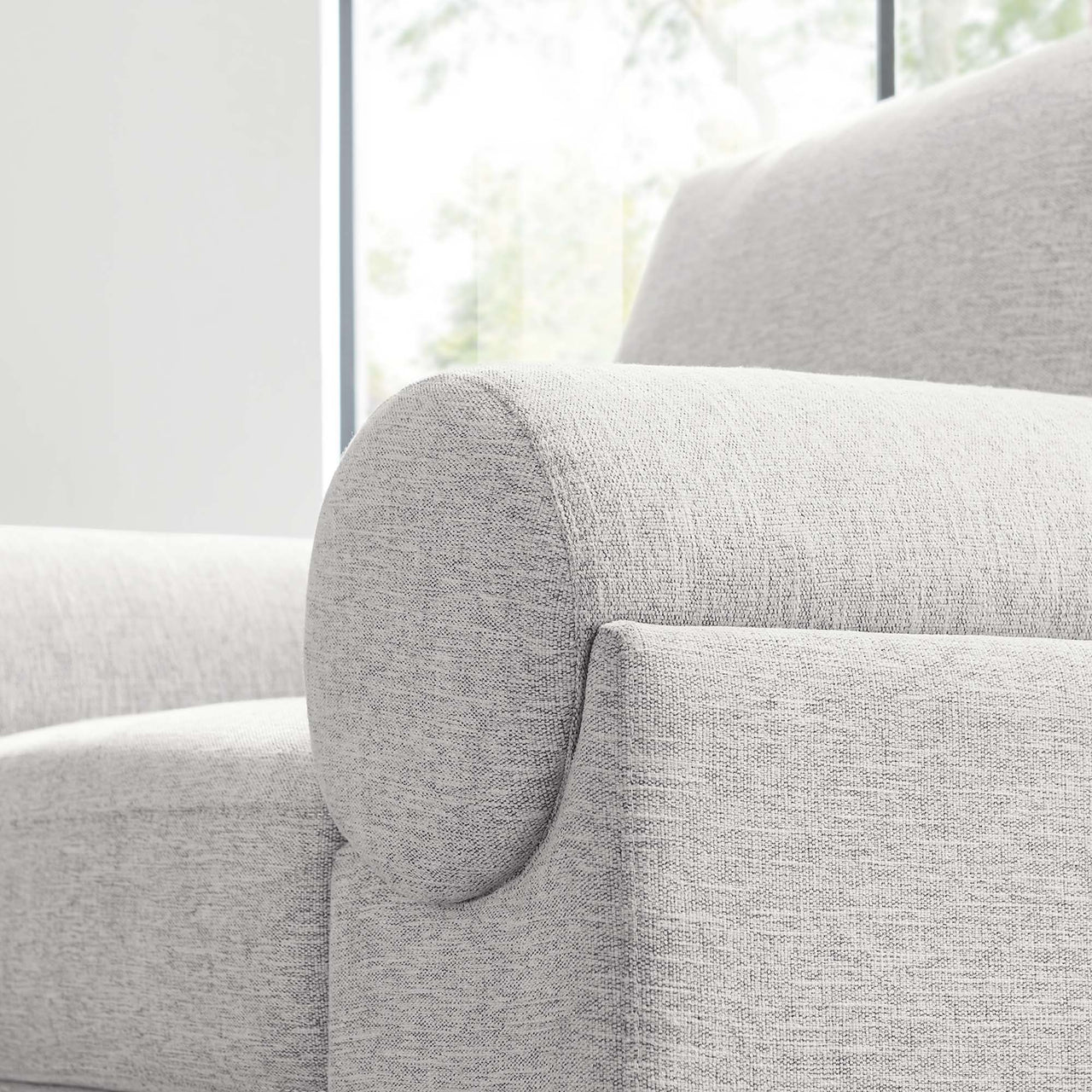 Paradise Fabric Armchair, Light Gray