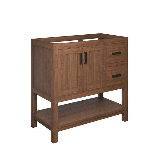 Ashville Vanity Base with Storage, Large, Walnut