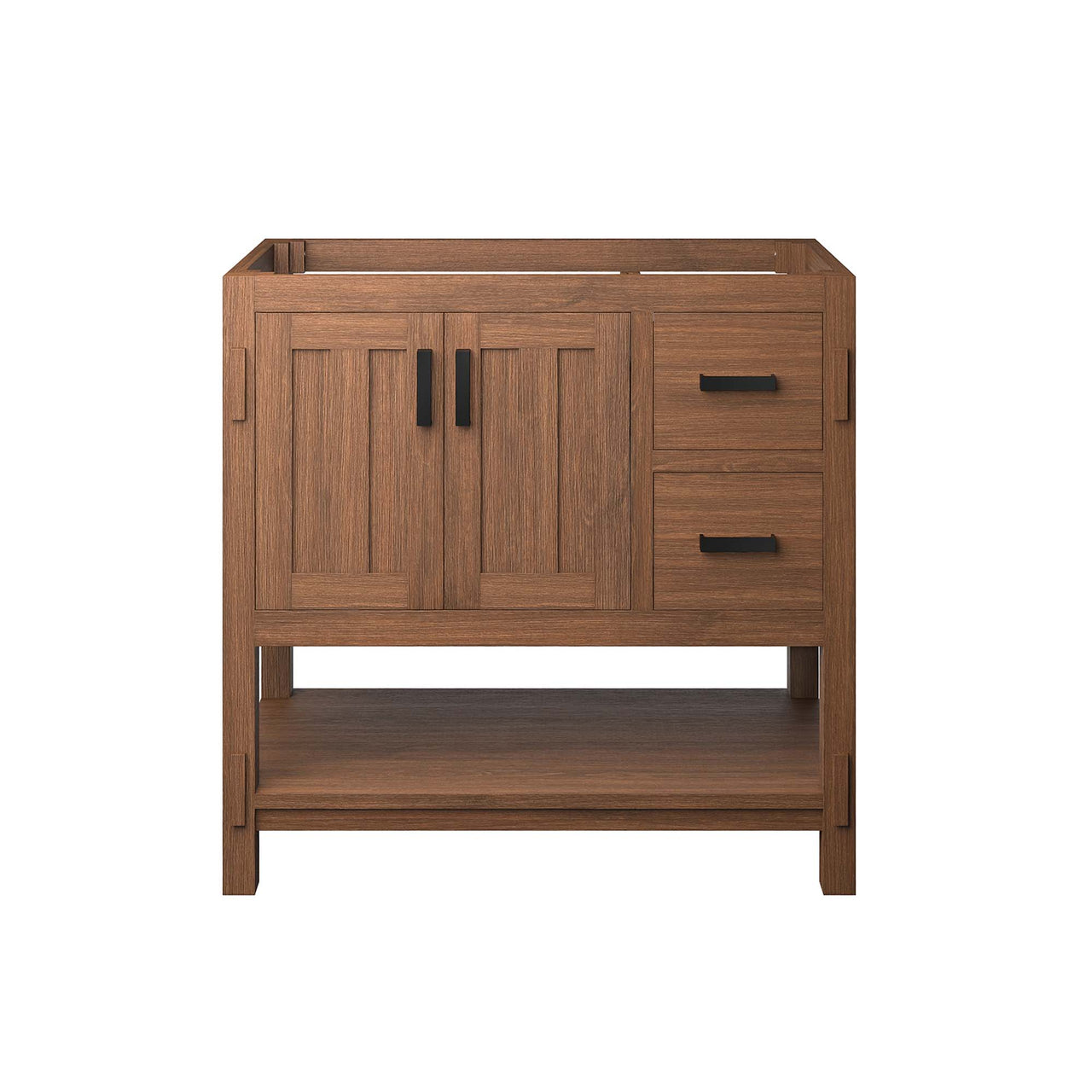 Ashville Vanity Base with Storage, Large, Walnut