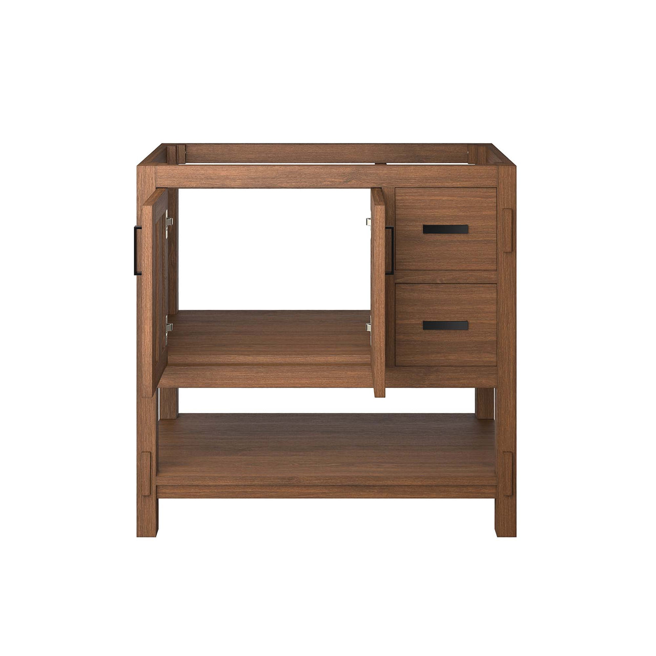 Ashville Vanity Base with Storage, Large, Walnut
