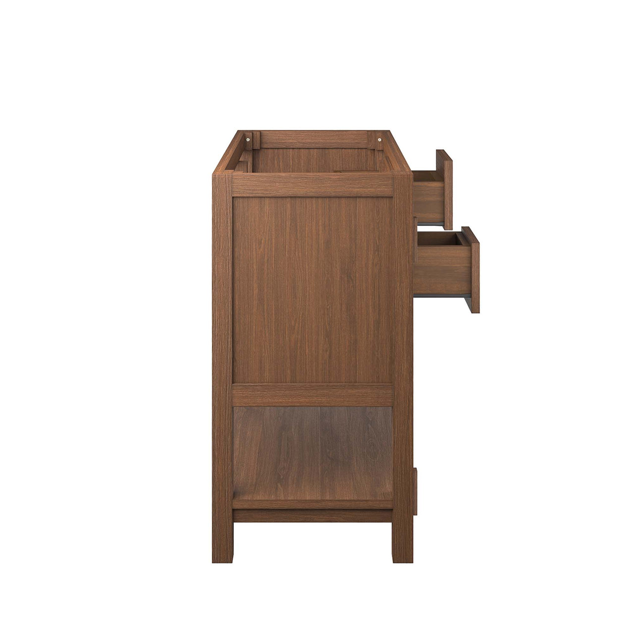 Ashville Vanity Base with Storage, Large, Walnut