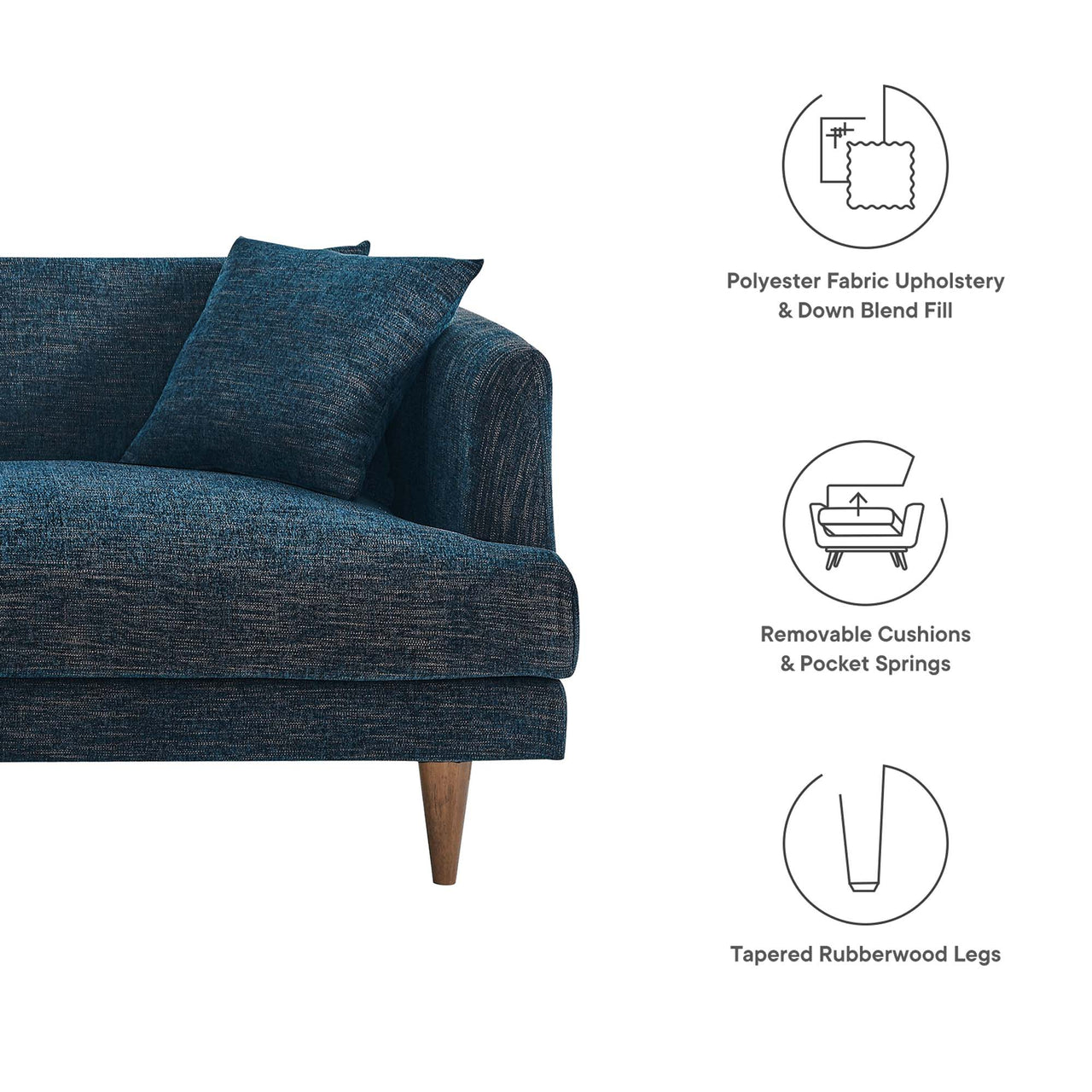 Noema Cloudblend Sofa, Navy