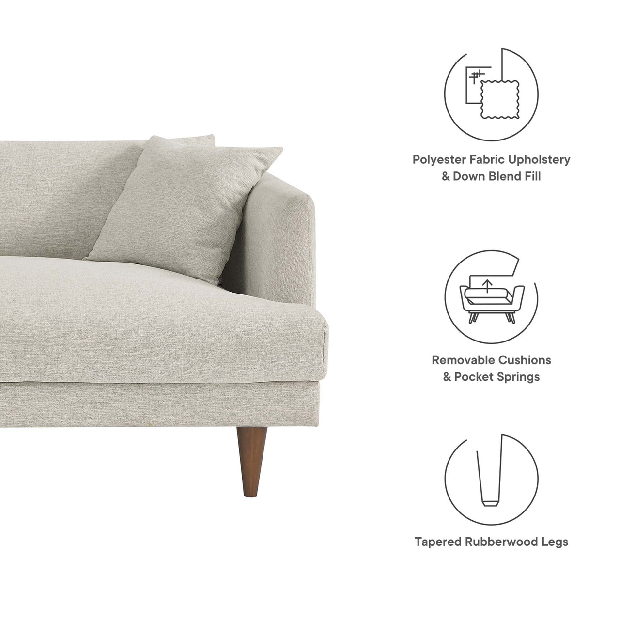 Noema Cloudblend Sofa, Ivory