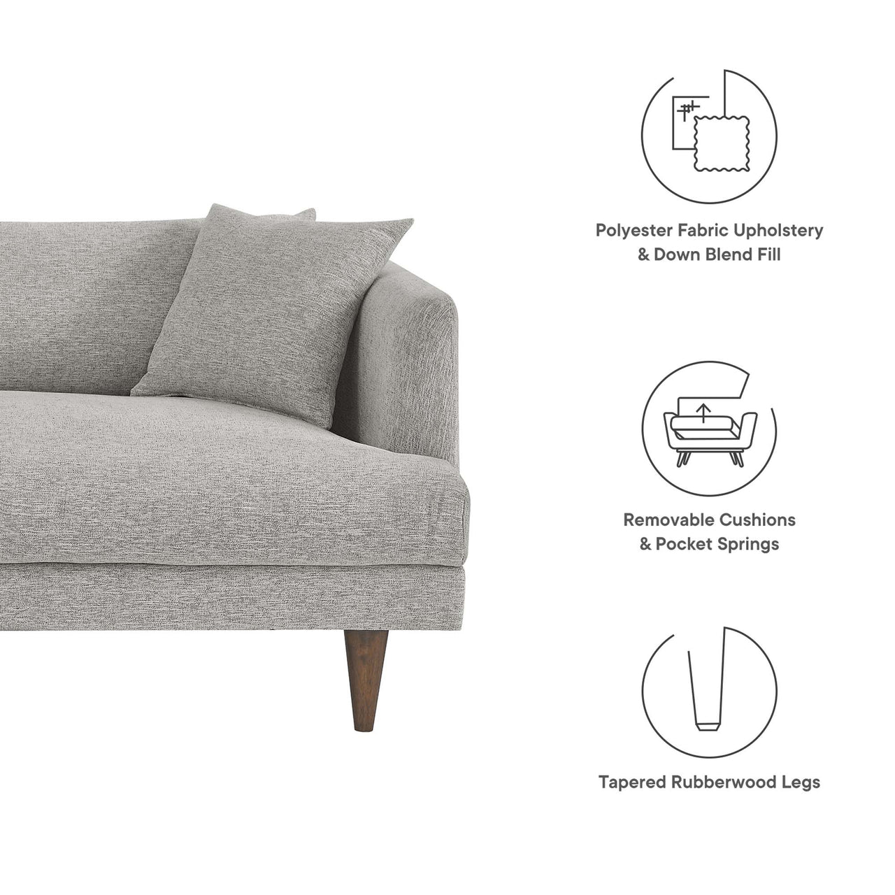 Noema Cloudblend Sofa, Light Gray