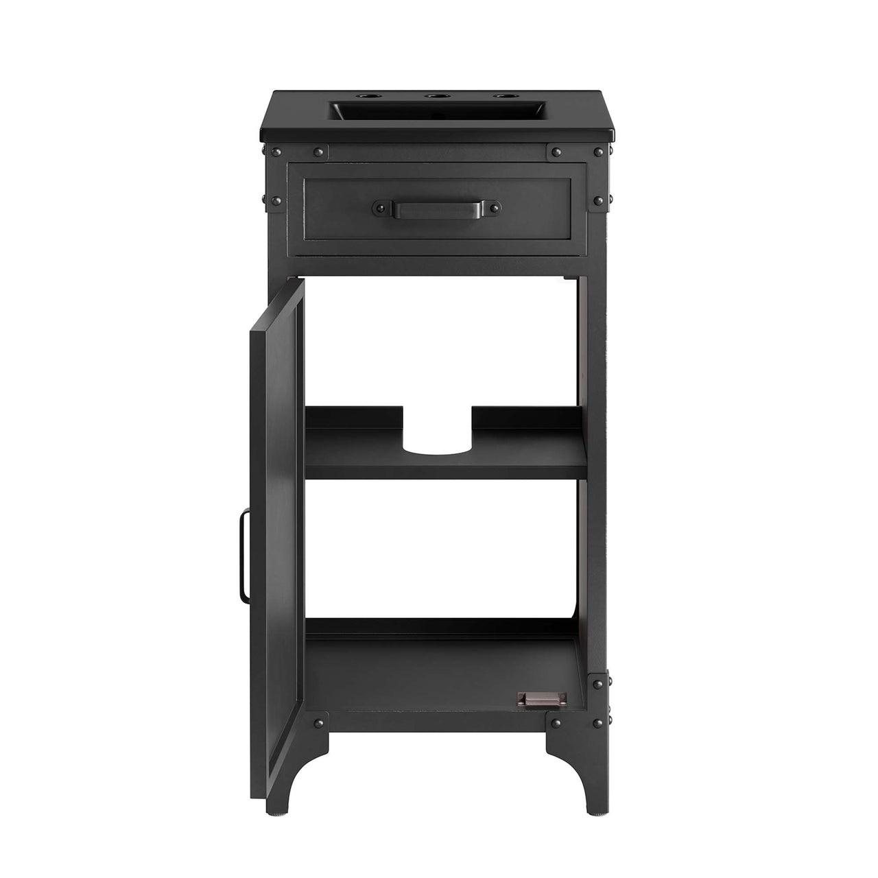 Tartaria Vanity Unit, Extra Small, Black