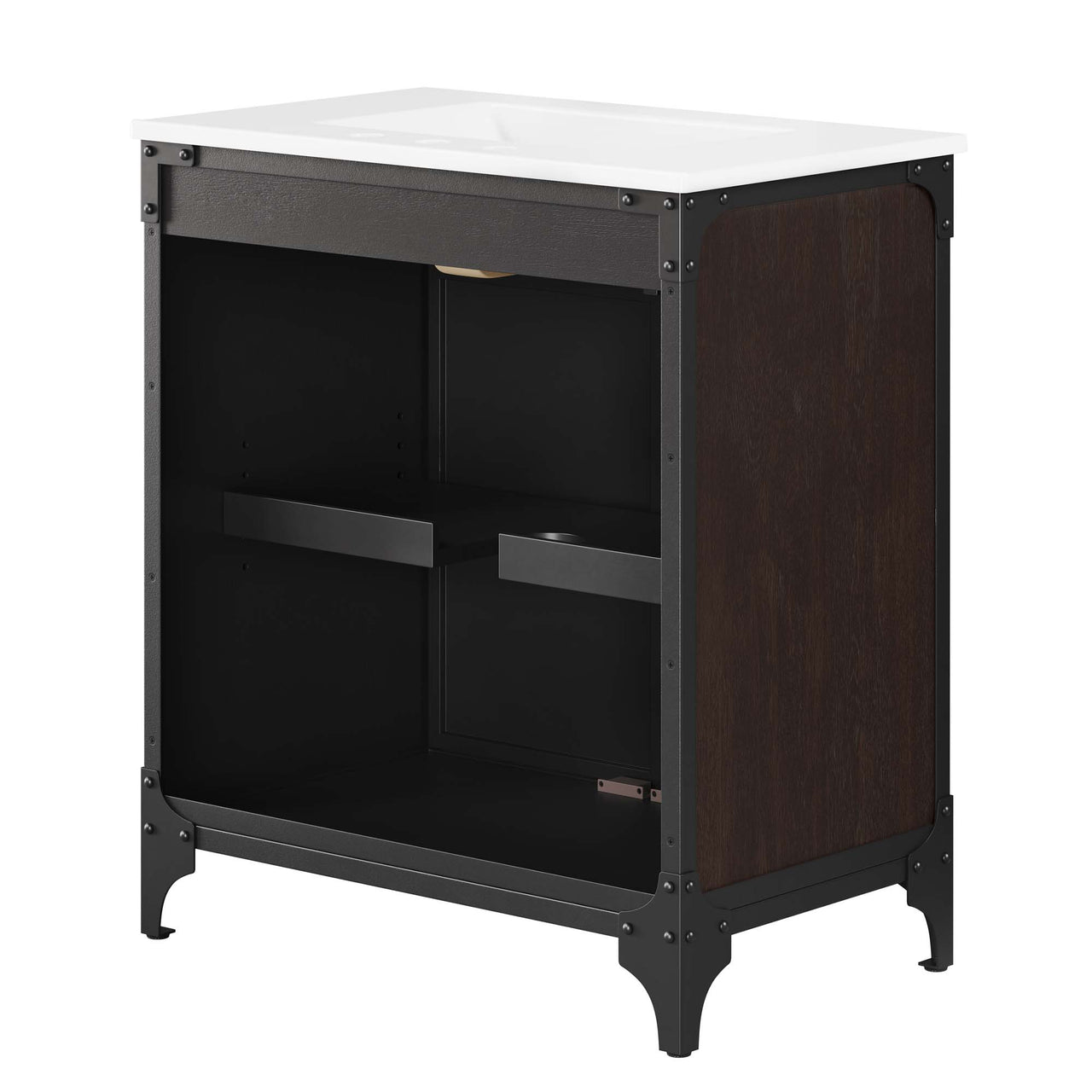 Tartaria Vanity Unit, Medium, White & Black