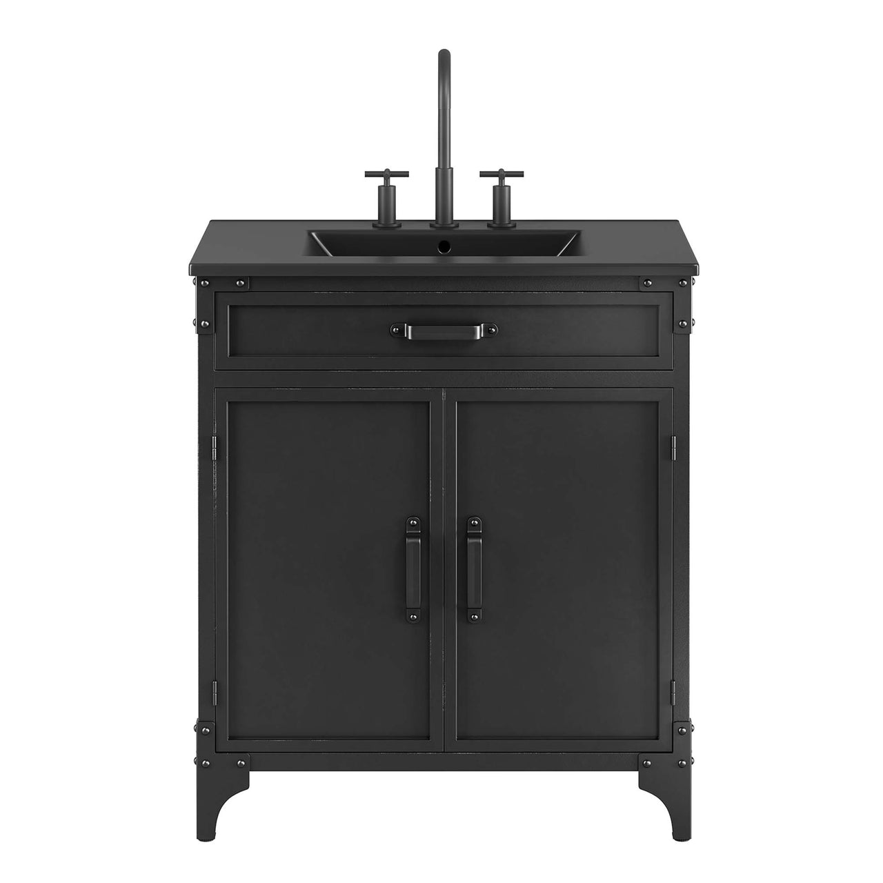 Tartaria Vanity Unit, Medium, Black