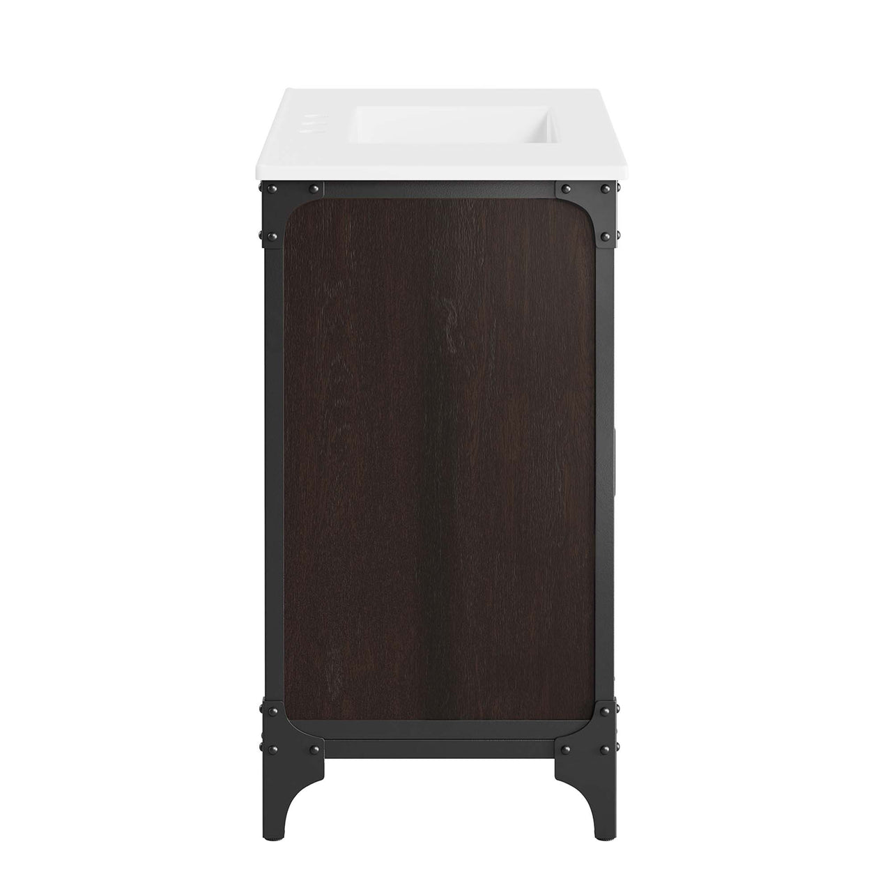 Tartaria Vanity Unit, Large, White & Black