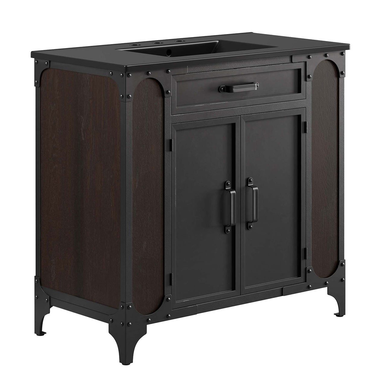 Tartaria Vanity Unit, Large, Black
