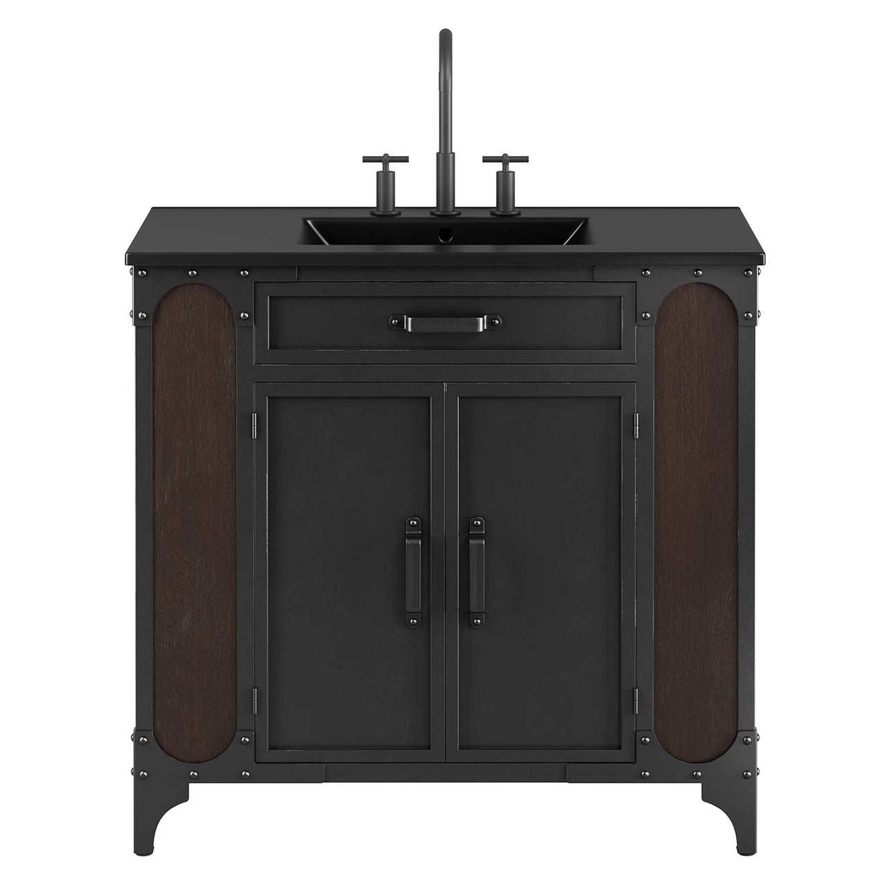 Tartaria Vanity Unit, Large, Black