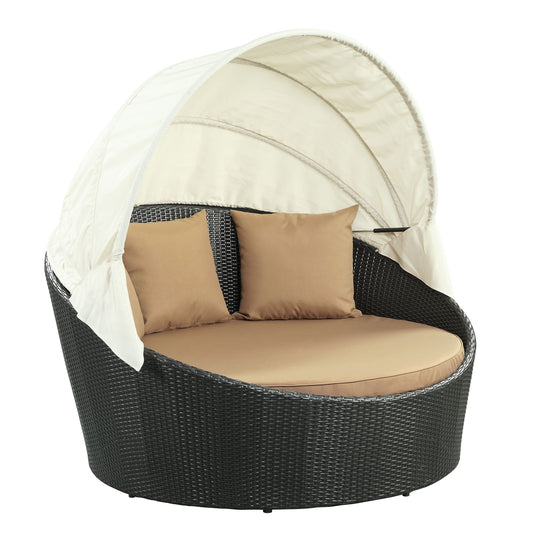Slumber Canopy Alfresco Daybed, Espresso & Mocha