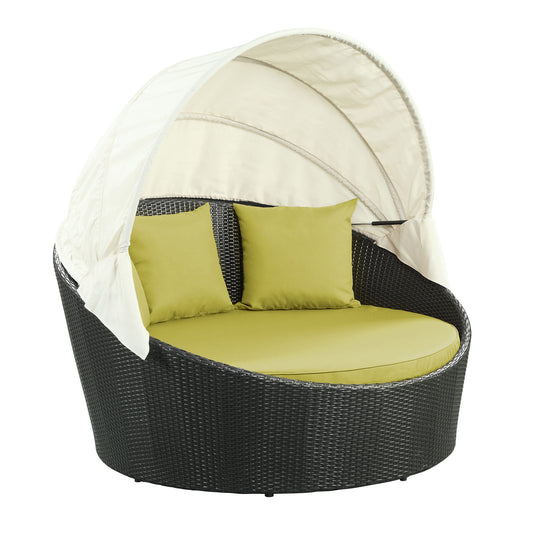 Slumber Canopy Alfresco Daybed, Espresso & Peridot