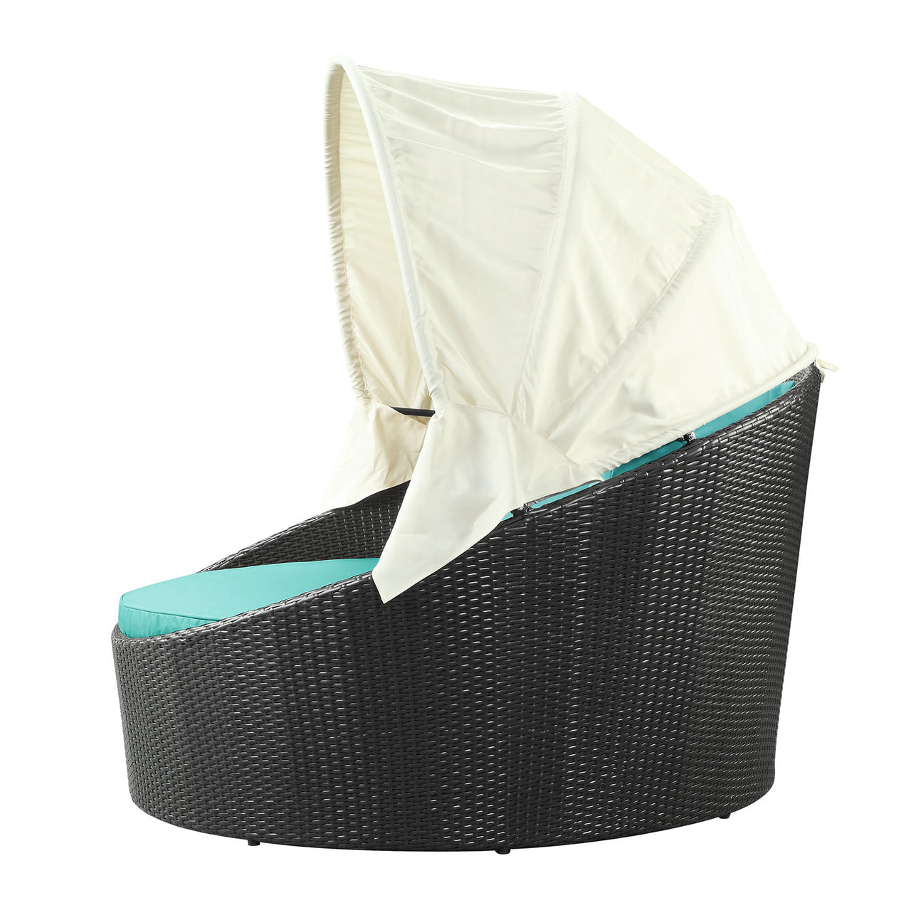 Slumber Canopy Alfresco Daybed, Espresso & Turquoise