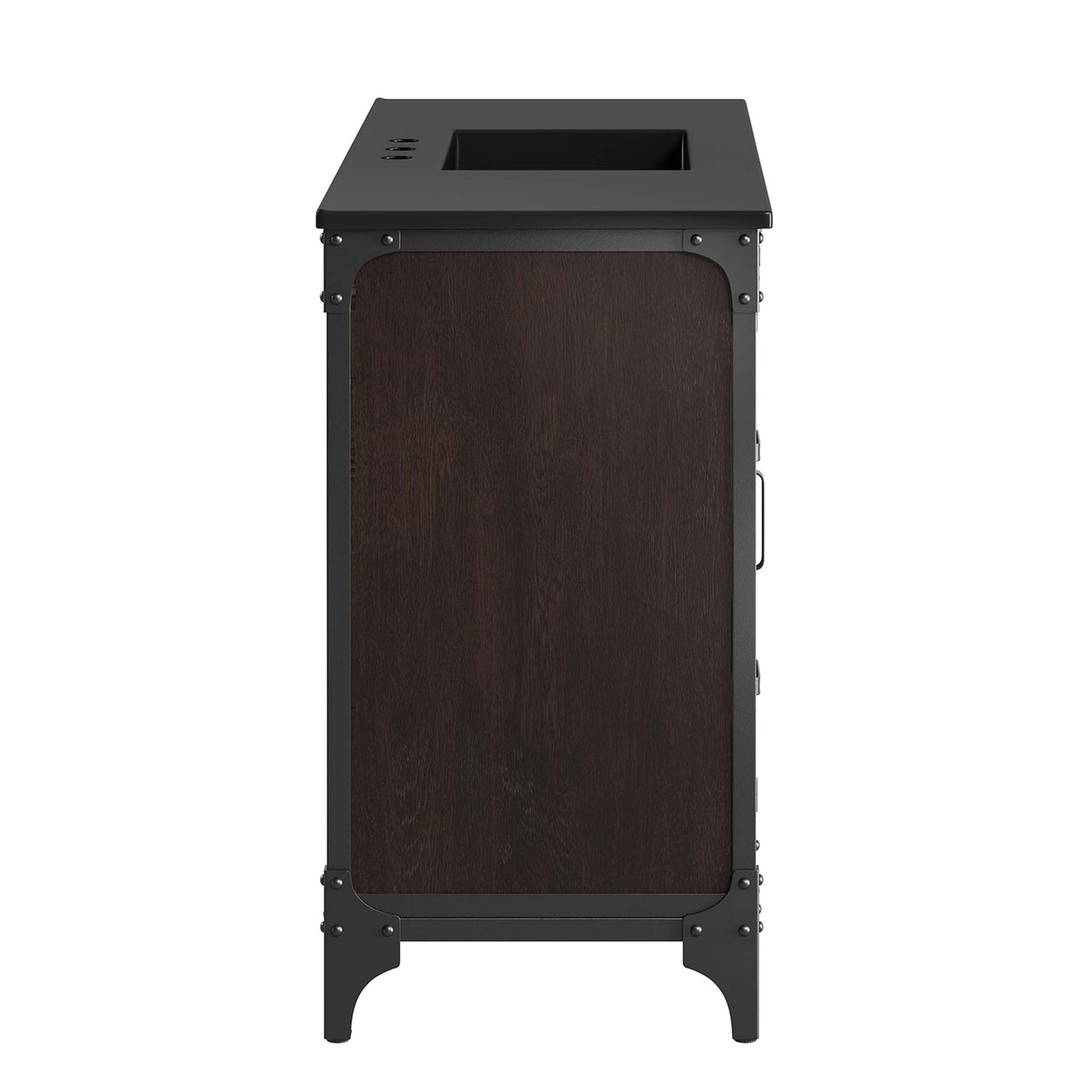 Tartaria Single Sink Vanity Unit, Extra Large, Black