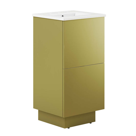 Gold Rush Vanity Unit, Extra Small, White & Gold
