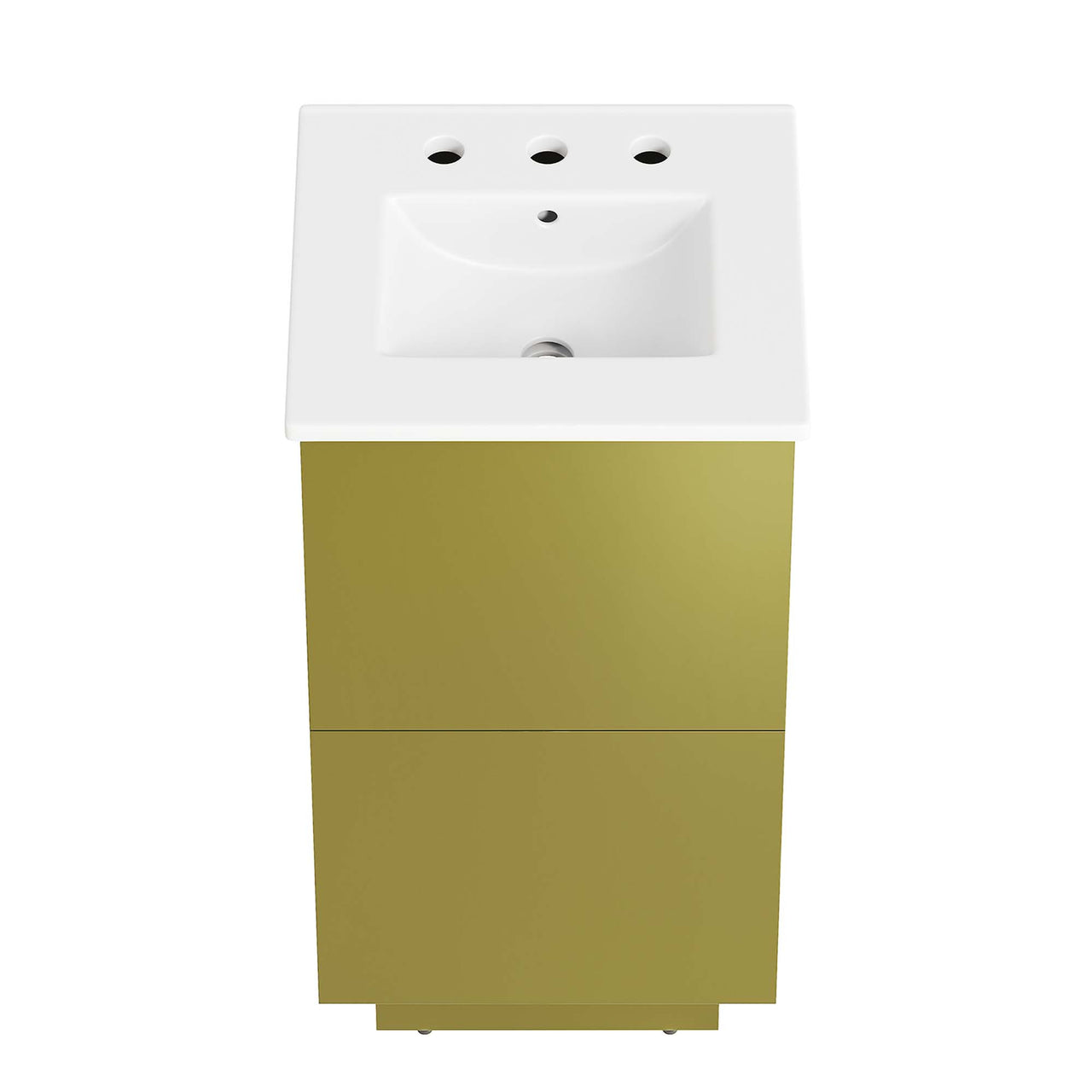 Gold Rush Vanity Unit, Extra Small, White & Gold